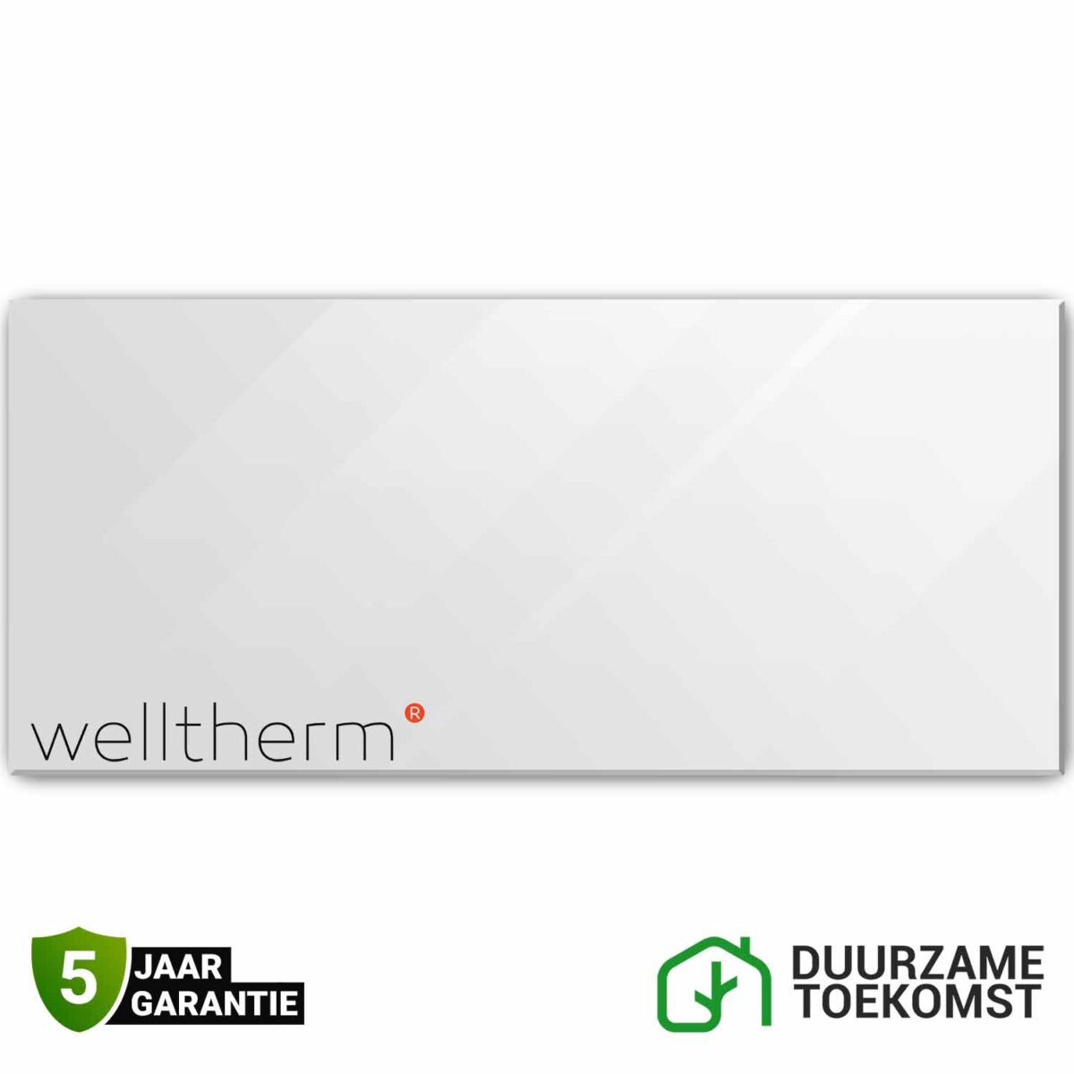 Welltherm infraroodpaneel Kristal Wit 1250 watt