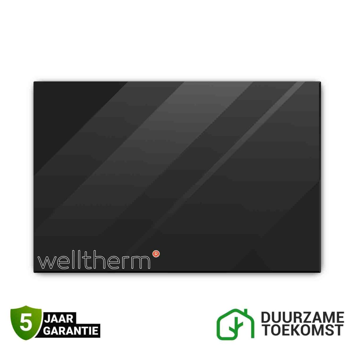 Welltherm infraroodpaneel Zwart 580 watt