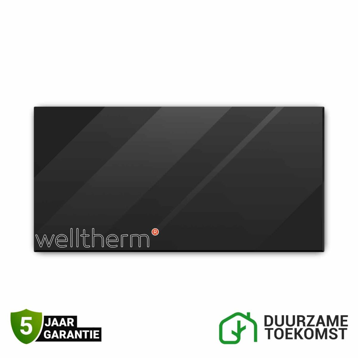 Welltherm infraroodpaneel Zwart 780 watt